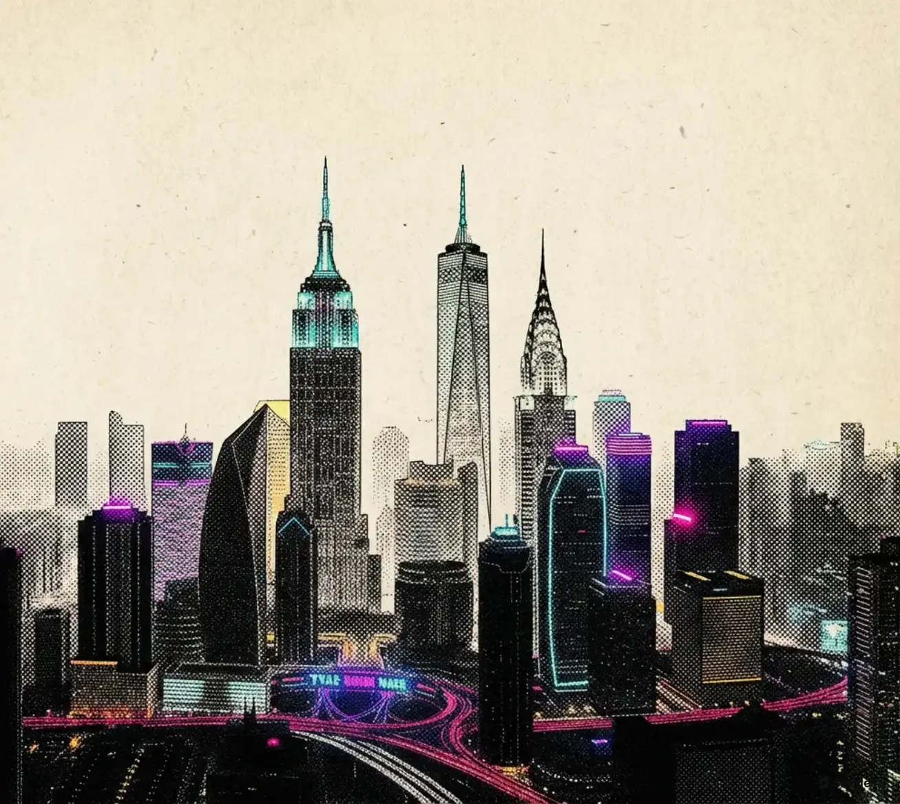 HALFTONE style preview