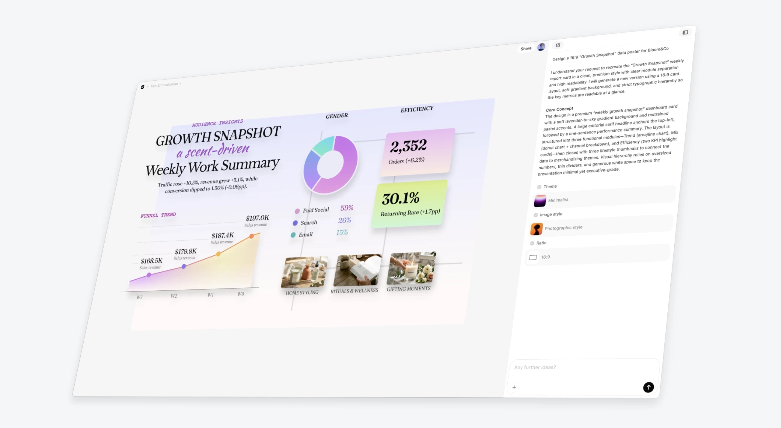 Editing GPT Image 2 output inside Veeso with editable text and layout controls